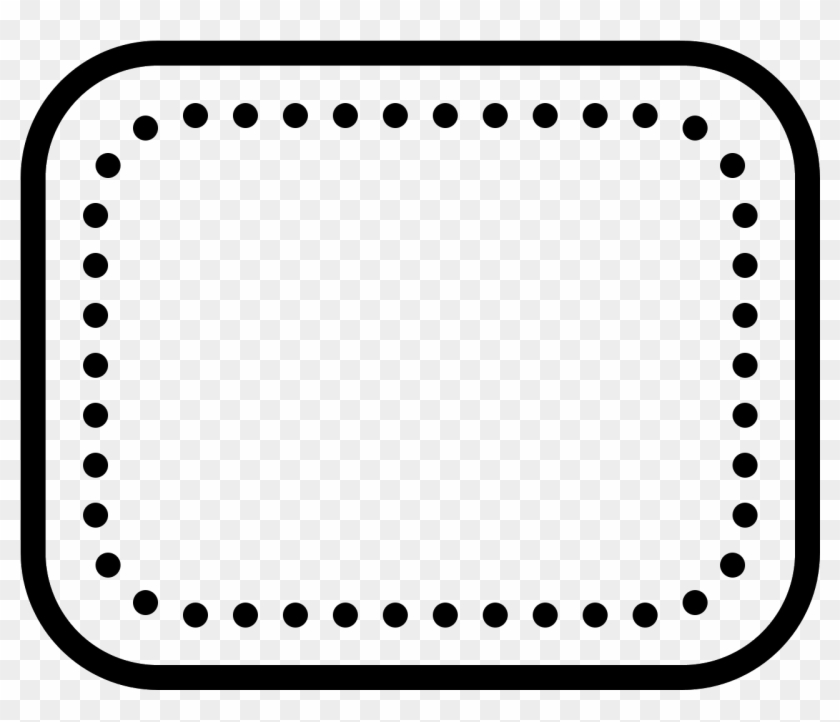 Rounded Rectangle Stroked Icon - Retangulo Com Cantos Arredondadas #1370701