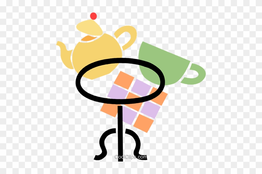 Teapot On A Table With A Teacup Royalty Free Vector - To The Table: A Spirituality Of Food, Farming, And #1371039
