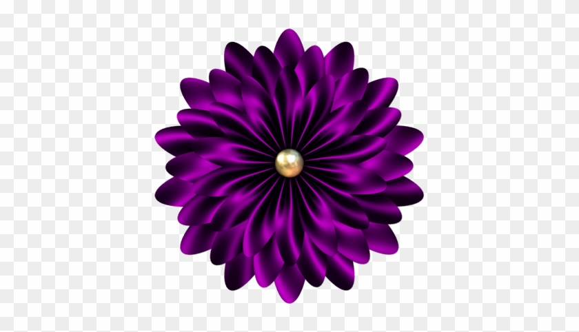 Purple And Black Flower • - Sun And Moon Abstract #1371055