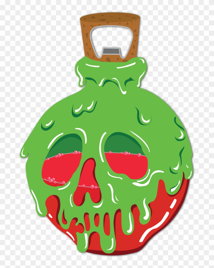 Poison Apple Bottle Opener - Wicked Witch With Poison Apple Png #1371560