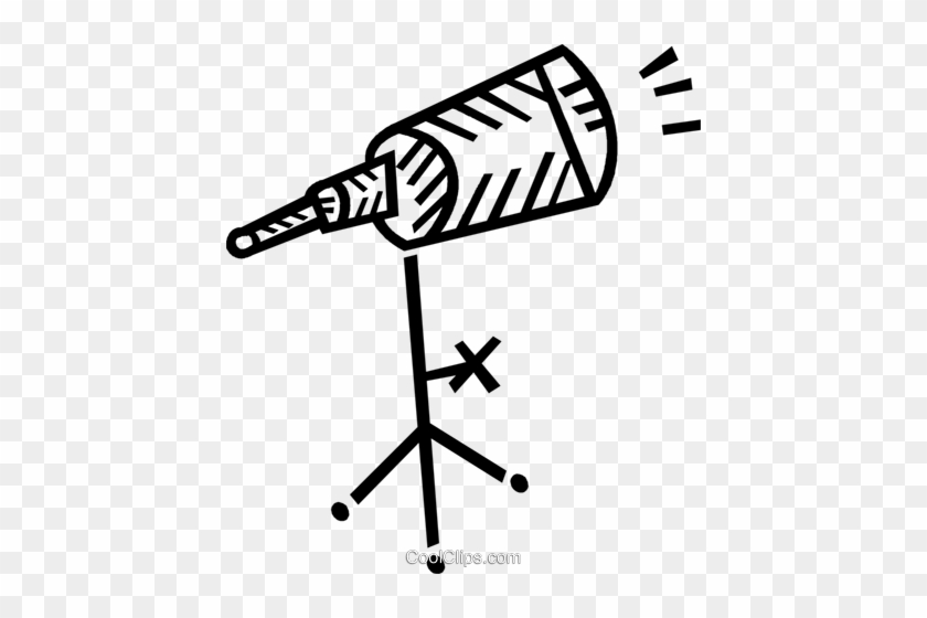 Telescope Royalty Free Vector Clip Art Illustration - Telescope Royalty Free Vector Clip Art Illustration #1371583