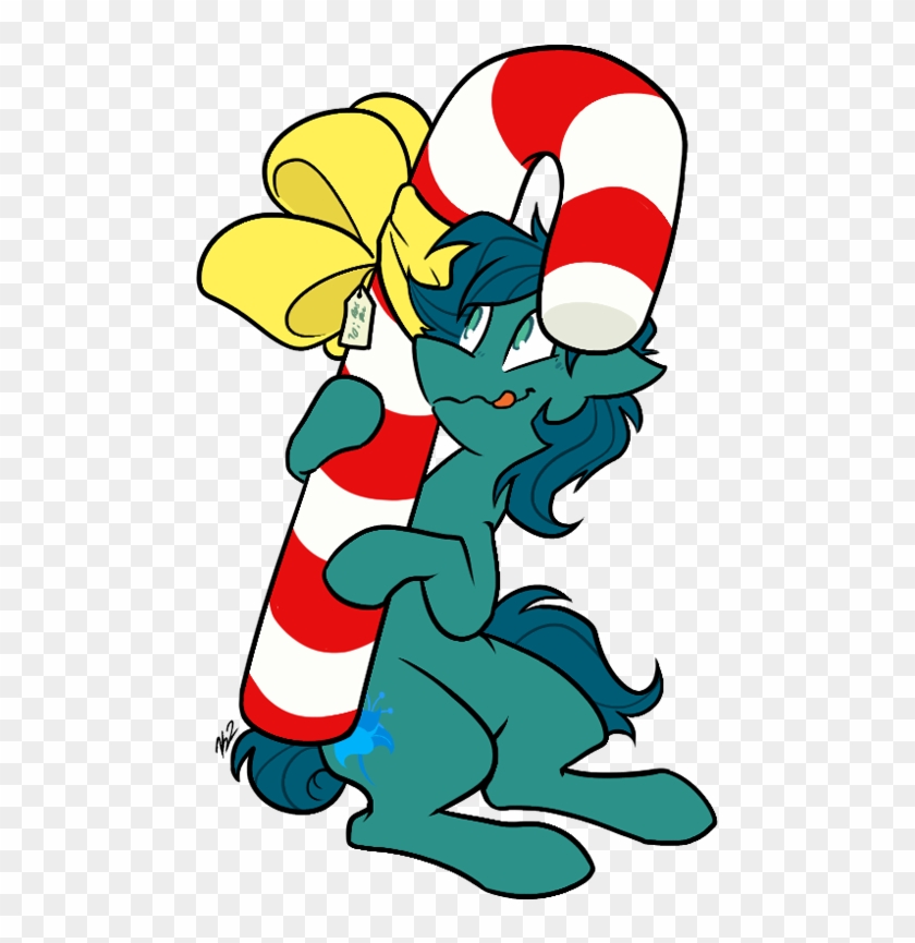Egophiliac, Candy, Candy Cane, Cute, Earth Pony, Food, - Cartoon #1372296