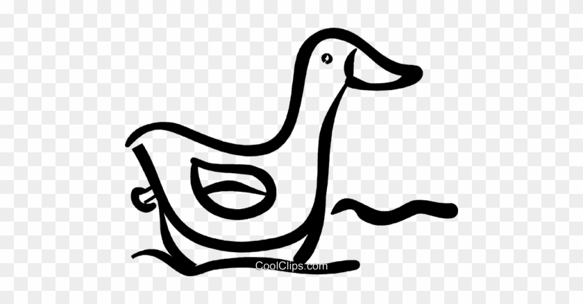 Rubber Duck Royalty Free Vector Clip Art Illustration - Duck On A Tractor #1372929