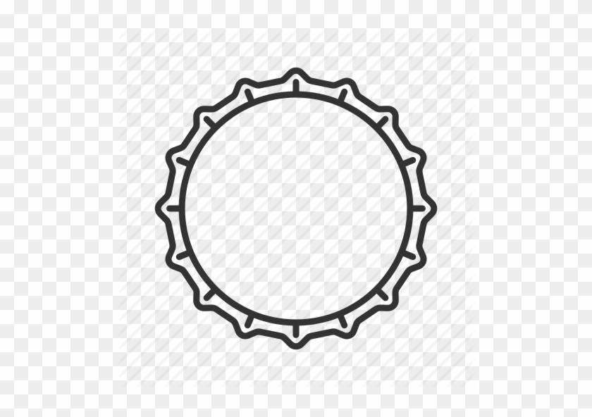 Beer Bottle Cap Outline Clipart Beer Bottle Bottle - Bottle Cap Outline Clipart #1372990