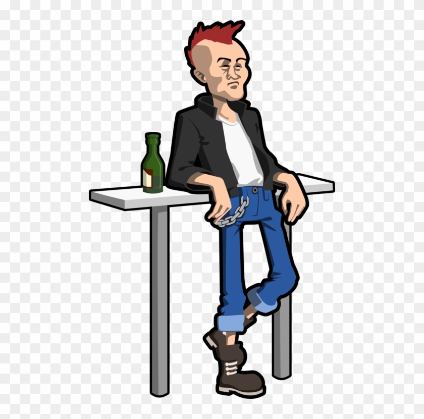 Punk Rock Drawing Download Cartoon - Punk Clipart #1373249