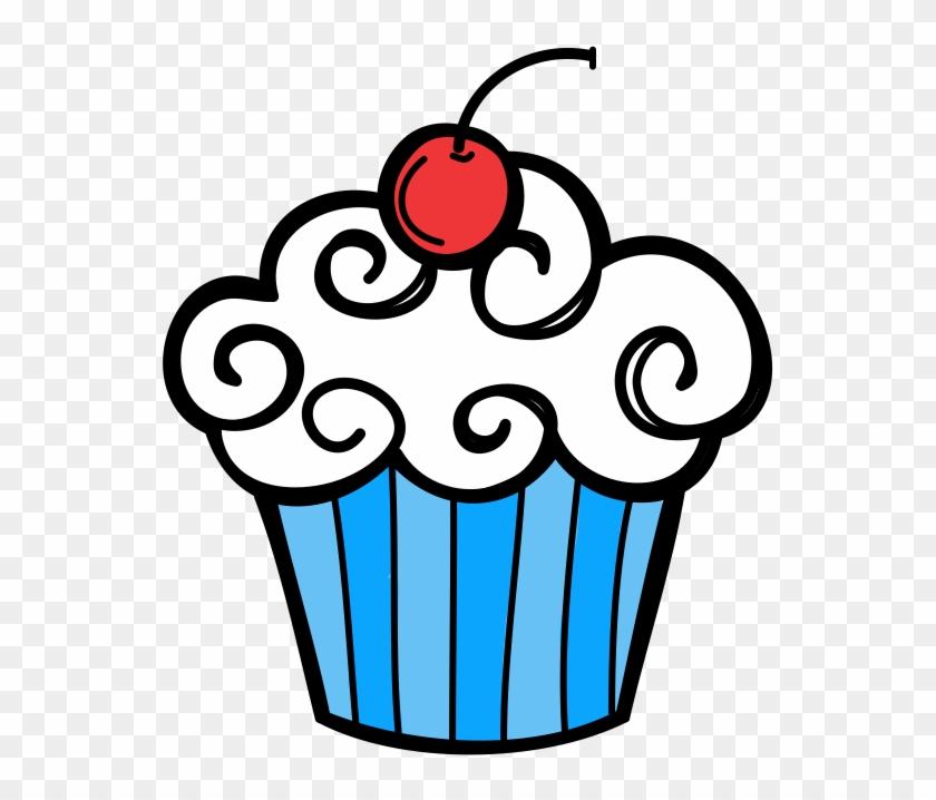 Black Cupcake Clip Art #1373392