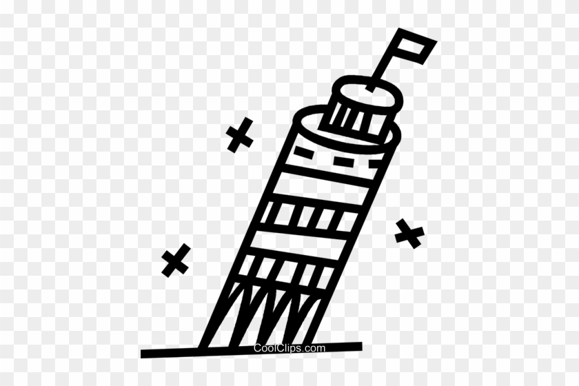 The Leaning Tower Of Pisa Royalty Free Vector Clip - Leaning Tower Of Pisa #1373598