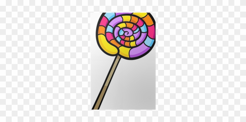Lollipop Clip Art Cartoon Illustration Poster • Pixers® - Lízátko Kreslené #1373694