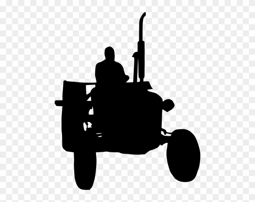 Plow Farmer Silhouette Png - Sjabloon Tractor #1373957