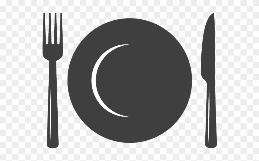 Kitchen - Cartoon Plate Knife And Fork #1374314