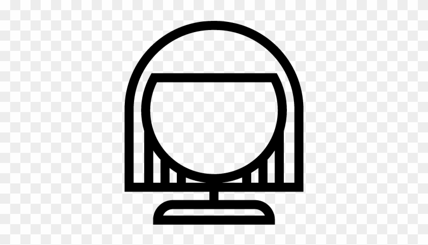 Dressing Room Wig Vector - Circle #1374841