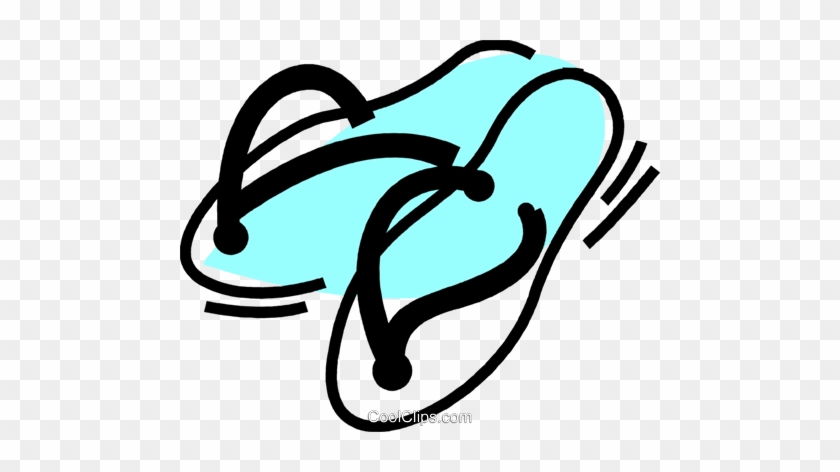 Sandals Royalty Free Vector Clip Art Illustration - Illustration #1374851