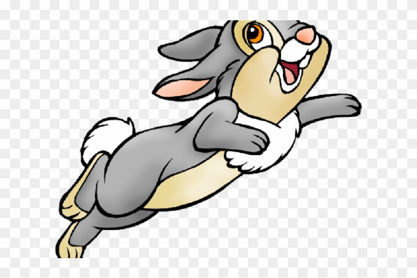 Bambi Clipart Transparent - Jumping Rabbit Clipart #1375038