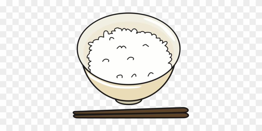 Fried Rice Japanese Cuisine White Rice Japanese Rice - Bowl Of Rice Clipart #1375089
