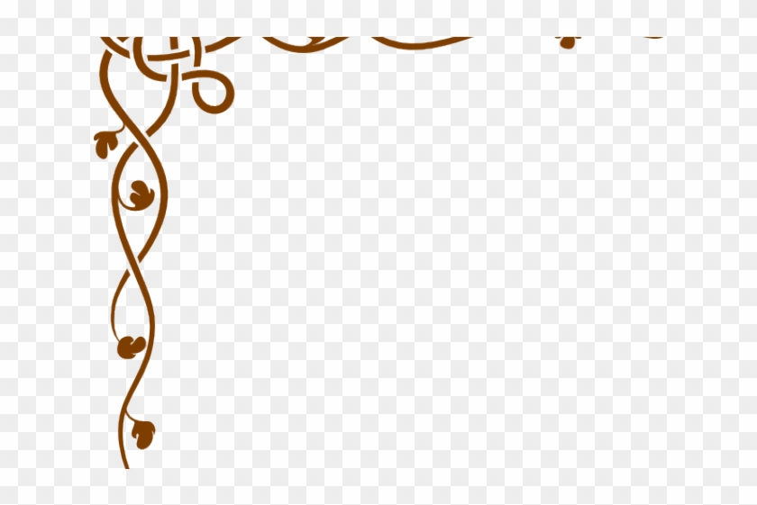 Decorative Border Clipart Curly - Corner Border Designs Png #1375097