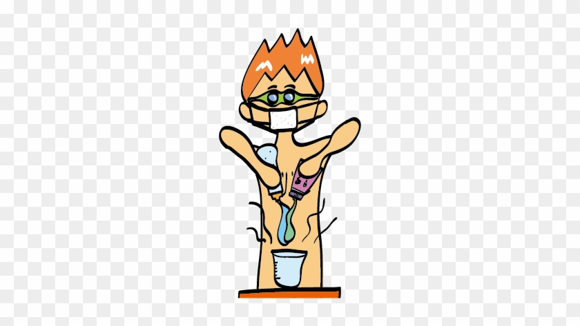 Mixing Of Lubricant - Cartoon #1375109