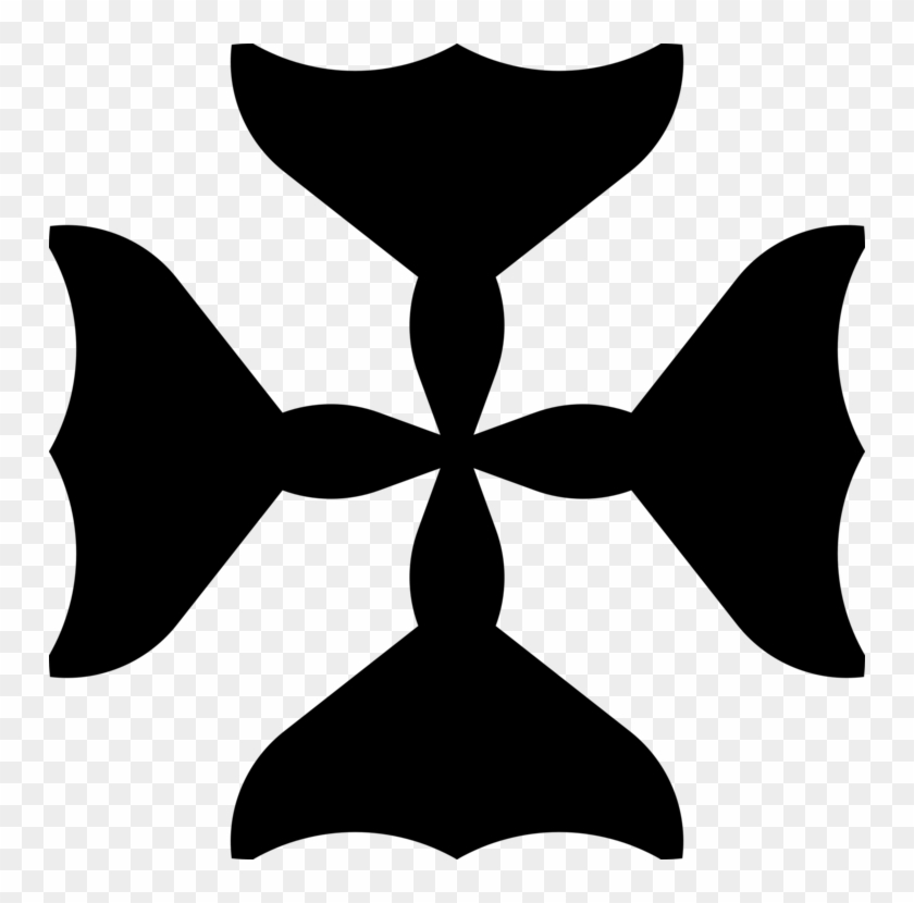 Black And White Christian Cross Computer Icons Symbol - Christian Cross #1375877