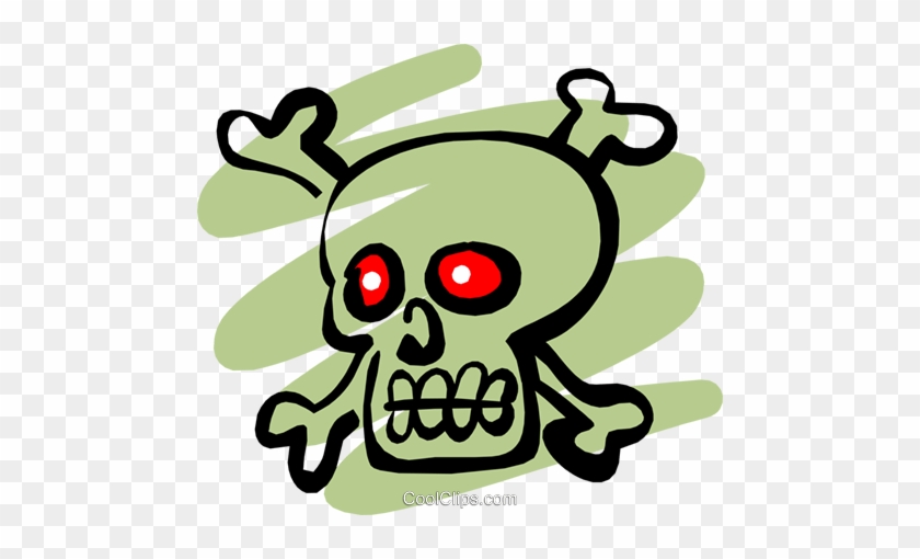 Pirate Skull & Crossbones Royalty Free Vector Clip - Skull And Crossbones #1376090
