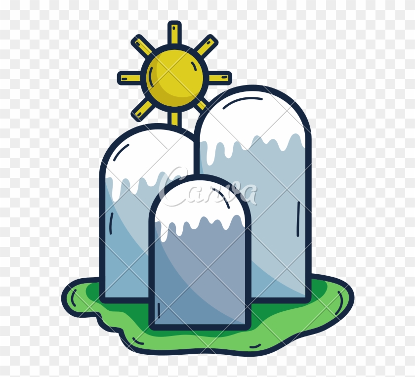 Snowy Mountains In Sunny Weather - Cuidado De La Naturaleza #1376155