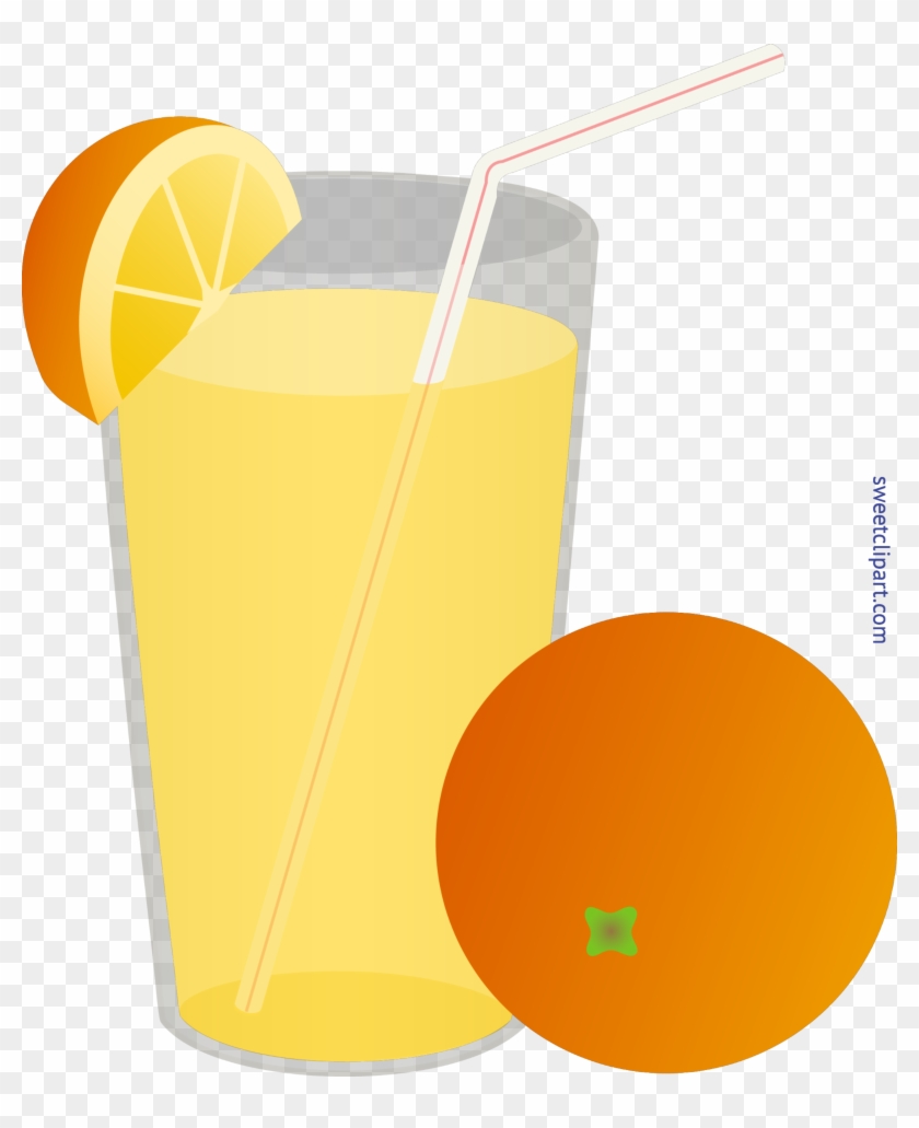 Svg Glass Orange Juice Whole Wedge Clip Art - Orange Juice Cartoon Transparent Background #1377135