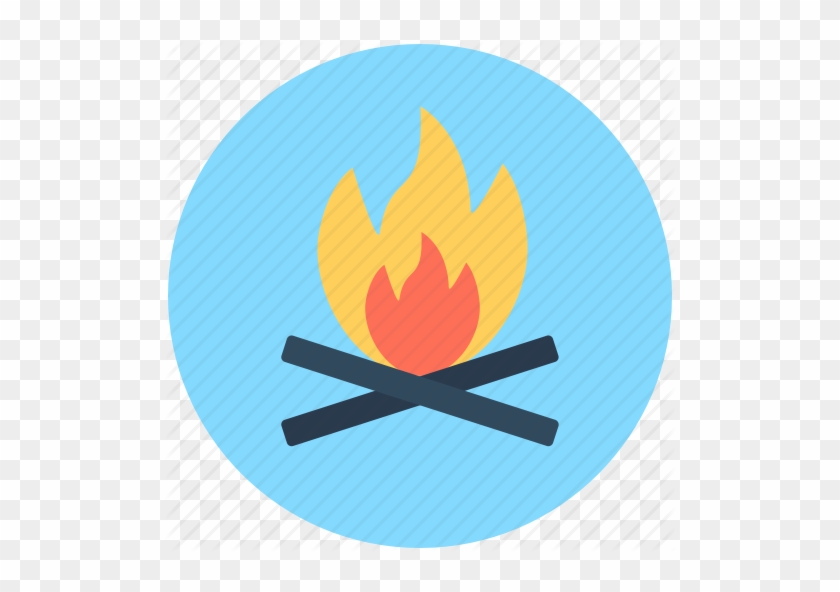 Clip Art Transparent Download Bonfire Vector - Campsite #1377729