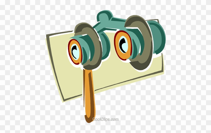 Opera Glasses Royalty Free Vector Clip Art Illustration - Graphic Design #1379292