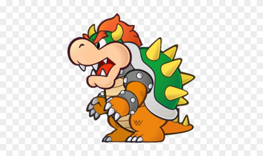 Princess Peach Clipart Paper Mario Bowser - Paper Mario Color Splash Bowser #1379905
