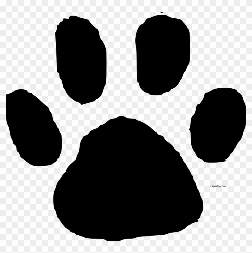 Animal Footprint Clip Art Clipart Black Color Png - Animal Footprint #1379908