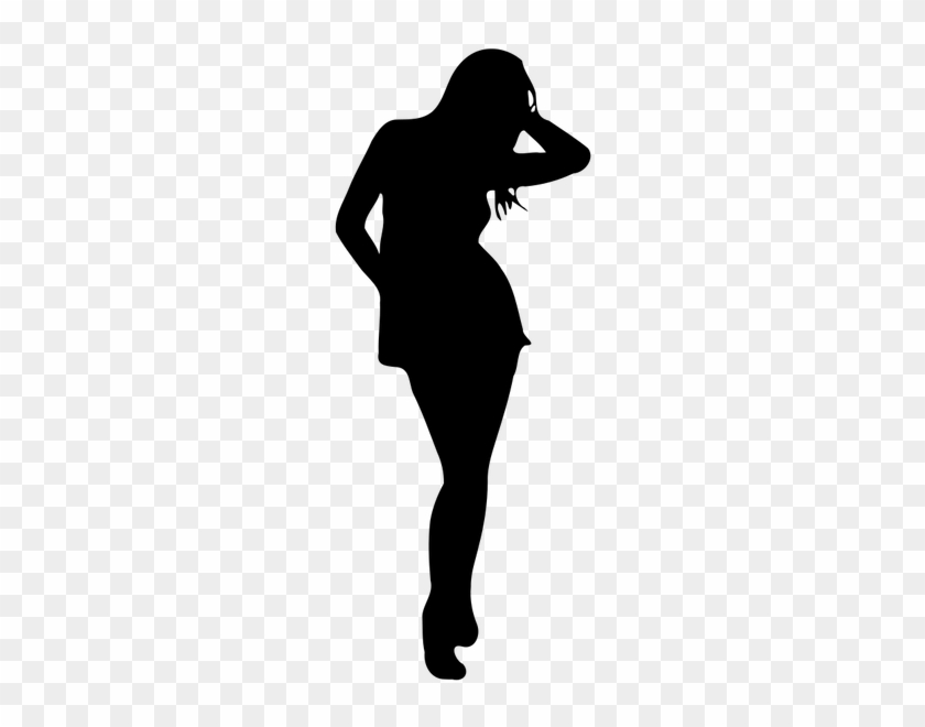 Rich Man ' - Girl Vector Silhouette Png #1380043