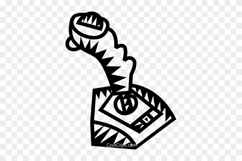 Joy Stick Royalty Free Vector Clip Art Illustration - Joy Stick Royalty Free Vector Clip Art Illustration #1380115