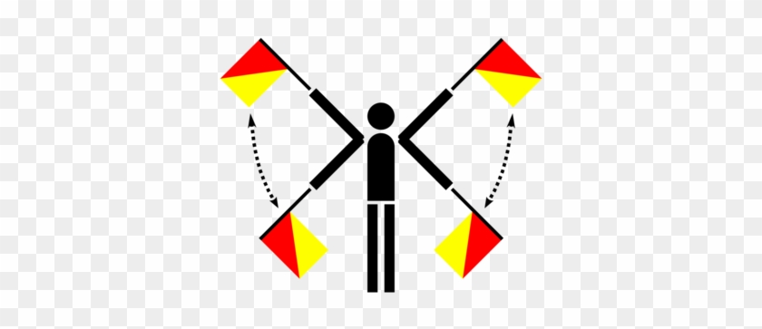 Flag Semaphore International Maritime Signal Flags - Semaphore Signal For D #1380397
