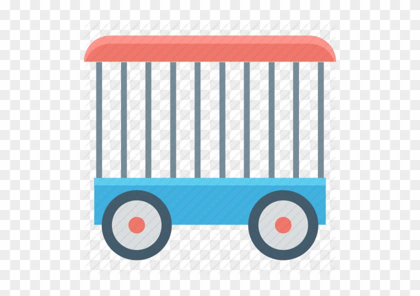 By Creative Stall Cage Trolley Wagon Icon - Wagon Car Circus Png #1380579