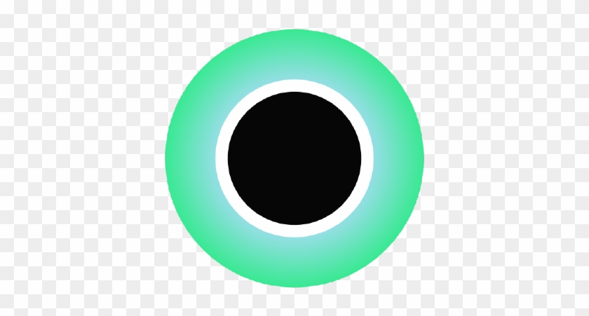 Green Eyes Clipart Left Eye - Circle #1380681