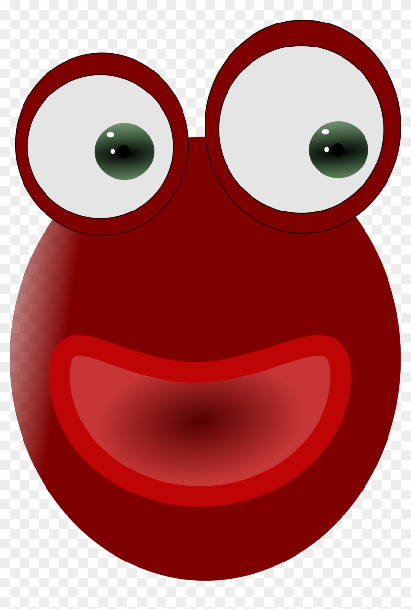 Frog Clip Art Eyes Transprent Png Free - รอย ยิ้ม สี แดง #1381098
