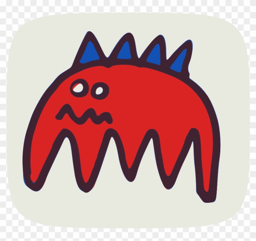 Clipart - Scared Monster - Clip Art #1381188