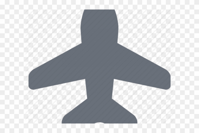 Plane Clipart Simple - Cross #1381376
