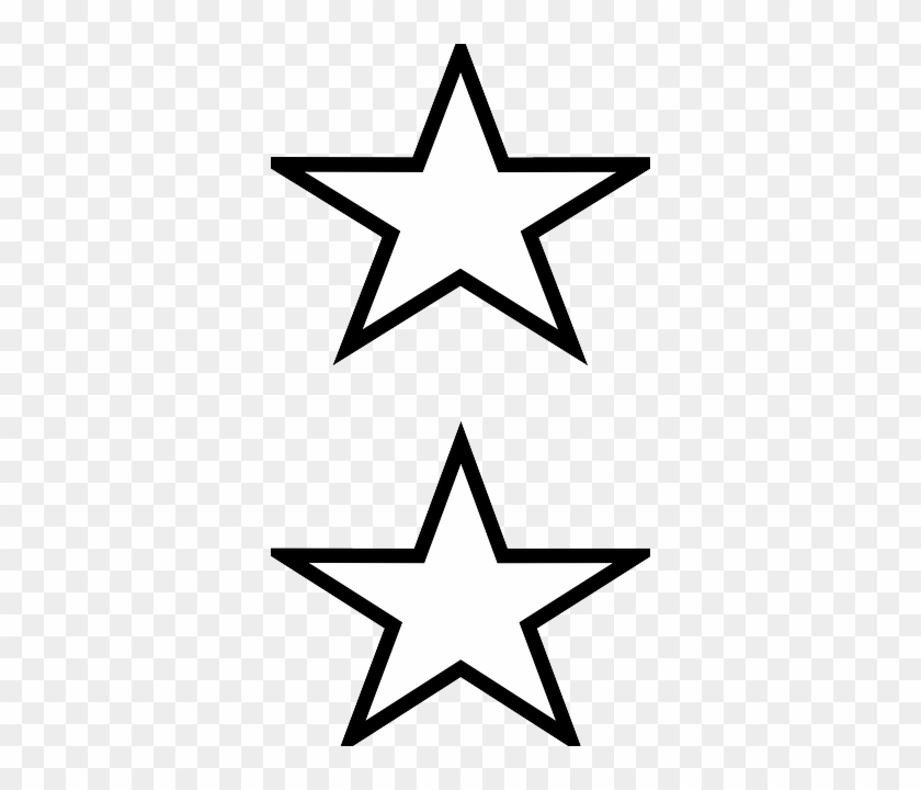 Free Vector Graphic Stars Shape Black Outline Free - Worksheet Top And Bottom #1381565