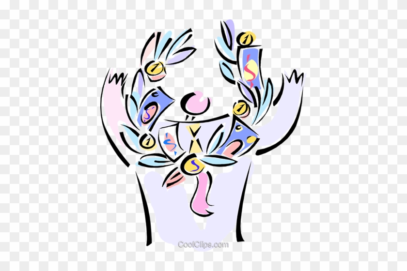 Person With A Championship Wreath Royalty Free Vector - Person With A Championship Wreath Royalty Free Vector #1381947