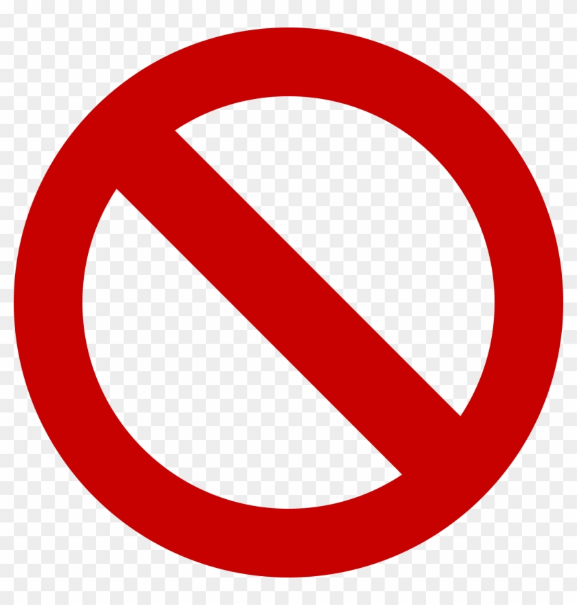 Prohibited Items - Not Allowed #1382297