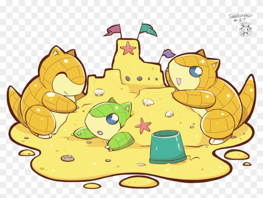 Sandcastle By Twime777 - Sandshrew Sand Castle #1382559