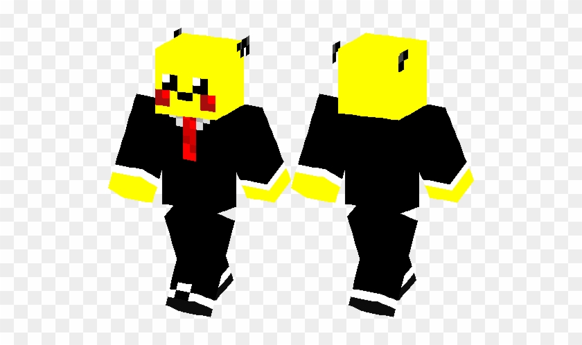 Pikachu Clipart Tuxedo - Minecraft Smiley Skin #1382807