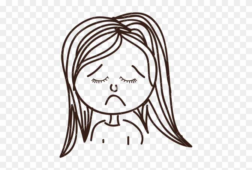 Sad Woman At Getdrawings Com Free For - Vector Graphics #1382907