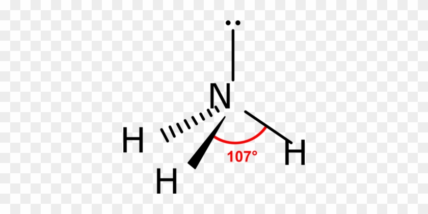 Molecular Geometry Vsepr Theory Ammonia Molecule Chemical - Molecular Shape Of Ammonia #1383094