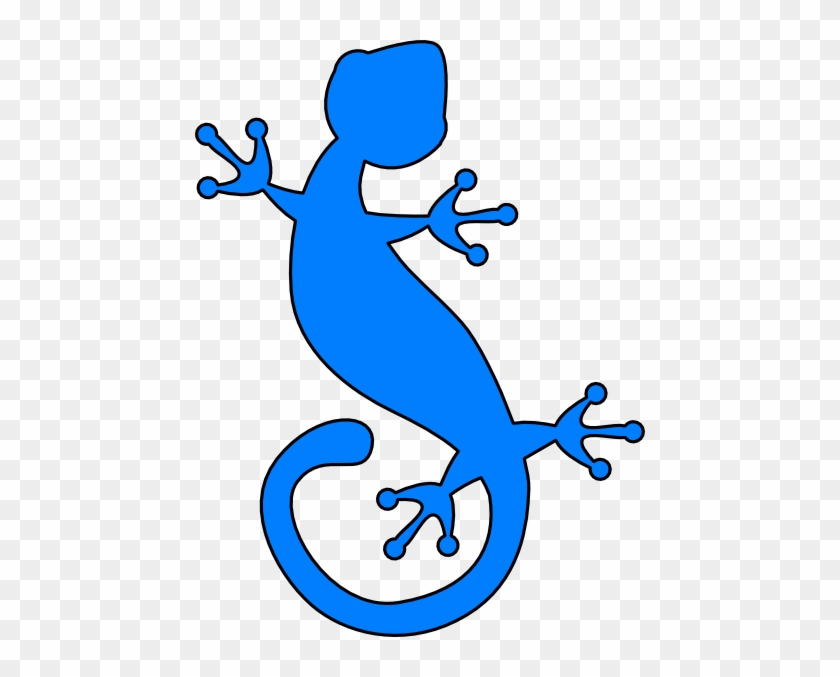 Black And White Gecko Clipart #1383406