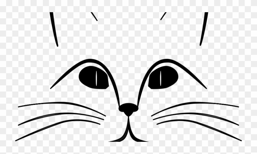 Clip Art Freeuse Download Ears Coloring Page Drawing - Cat Mouth And Whiskers Clipart #1384271