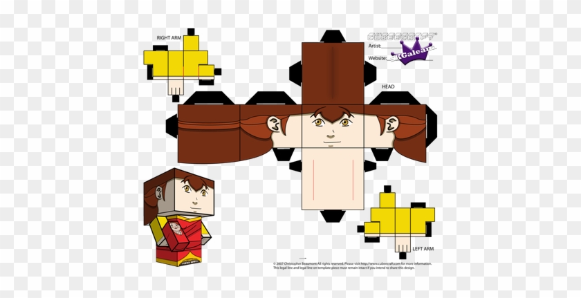 Cubeecraft Of Pema And Rohan Legend Of Korra Pt1 By - Paper Toy Michael Jordan #1384471