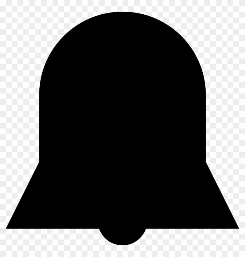 Black Shape Interface Symbol - Silhouette Glocke #1384932