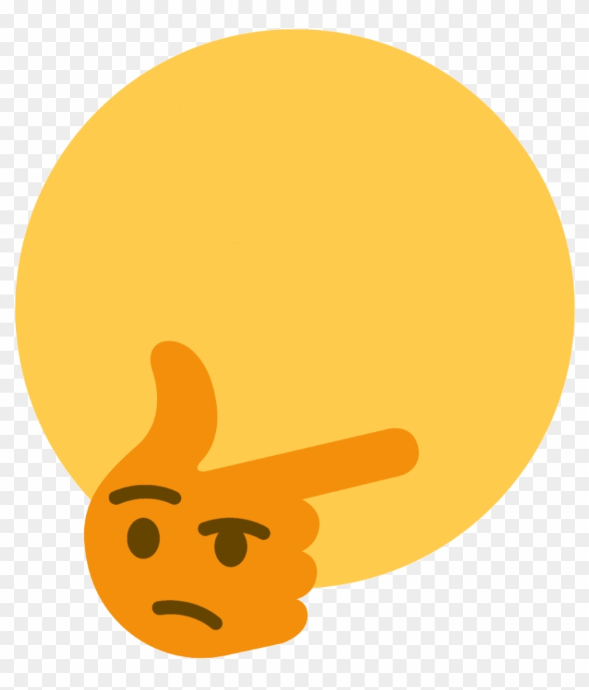 Post - Thinking Emoji Meme Png #1385553