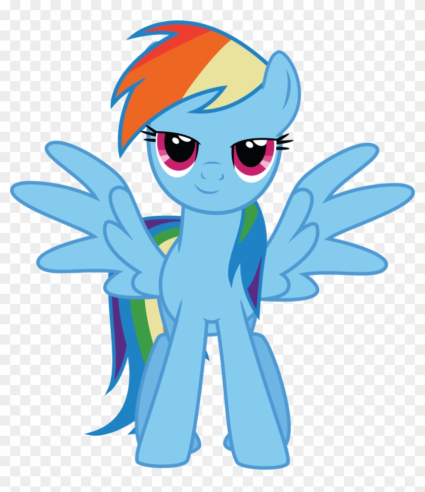 Rainbow Dash By Ivanspacebiker - Mlp Rainbow Dash Front Vector #215464