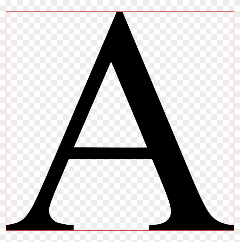 Letter A Png - Letter A Clipart Black #215558